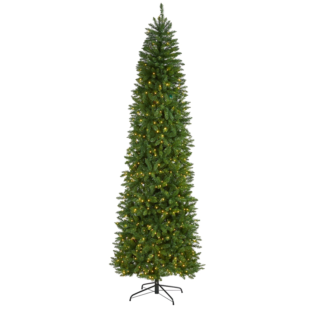 9ft. Pre-Lit Green Mountain Pine Artificial Christmas Tree, Clear LED Lights